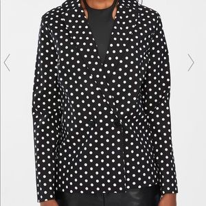 DOUBLE BREASTED POLKA DOT BLAZER